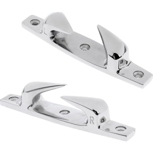 2 Pieces Heavy Duty Premium 316 Stainless Steel Boat Fairlead Cleat Chock Mooring Cleat 119mm 4.69' Corrosion resistance, tough