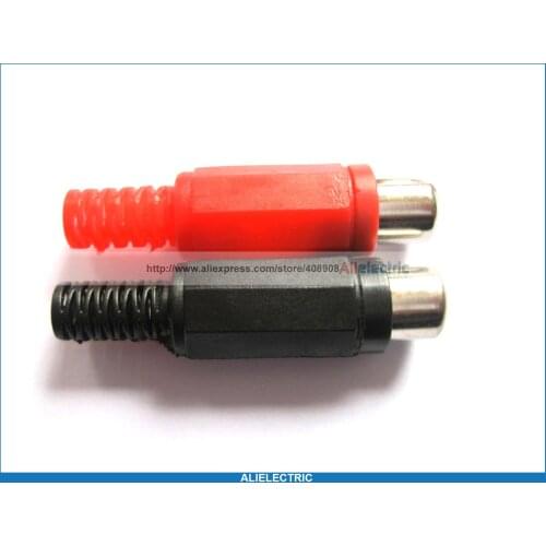 30 Pcs Solder RCA Jack Audio Video Connector Red Black