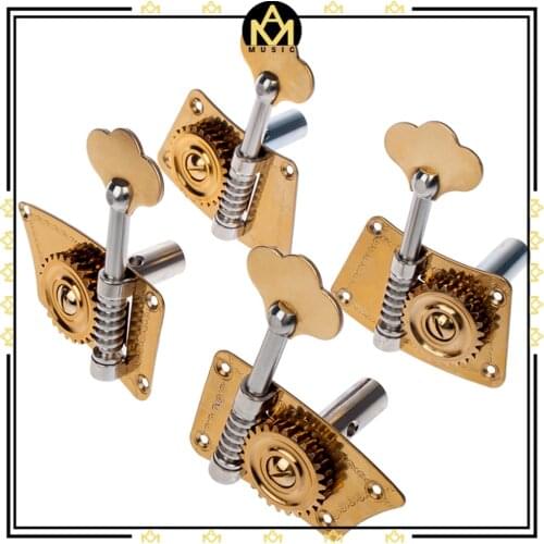 4/4 3/4 Double Bass Machine Heads Quarter Plate Brass Machine Heads For 4/4 3/4 Contrabass