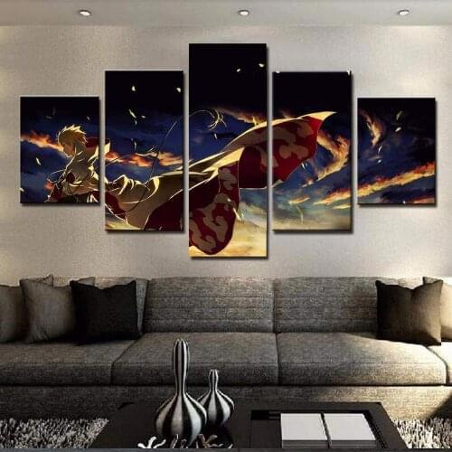 5 Piece Wall Art Canvas Anime Manga Figure Namikaze Pictures And Prints Modern Decor Home Living Room Decoration Wall Paintings