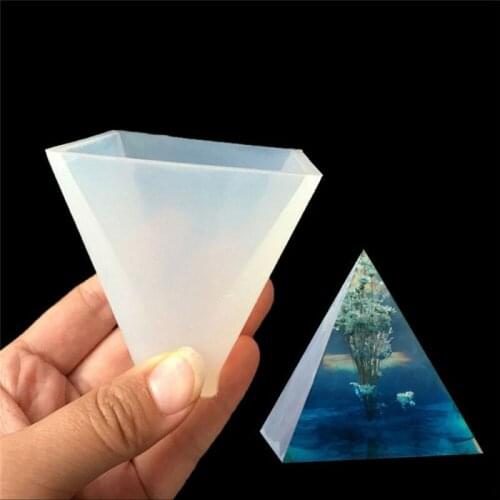 5 Styles Transparent Pyramid Silicone Mould DIY Resin Decorative Craft Jewelry Making Mold resin molds for jewelry