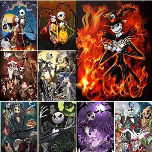 5D DIY Diamond Painting Halloween Handmade Hobby Cross stitch Kits Mosaic Art Picture Halloween Gift Full Drill Embroidery Sale