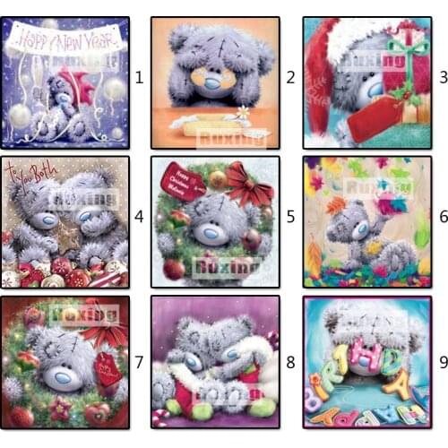 5D DIY full Square / Round Drill diamond painting cross stitch Cartoon Bear Home Mosaic decor gift Rhinestone embroidery