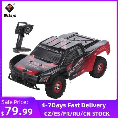 Wltoys 12423 1/12 2.4G 4WD Big Foot Crawler Off load Car 50km/h High Speed Brushed Short Course Truck RTR RC Car VS Wltoys 12428
