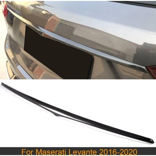Car Rear Trunk Side Spoiler Wing For Maserati Levante Base S Sport Utility 4 Door 2016-2020 Rear Middle Spoiler Carbon Fiber