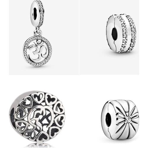 High Quality Bracelet 925 Sterling Silver Beads Cartoon Dear Heart Charm Pearl Hollow Jewelry Decoration Your New Year Gift