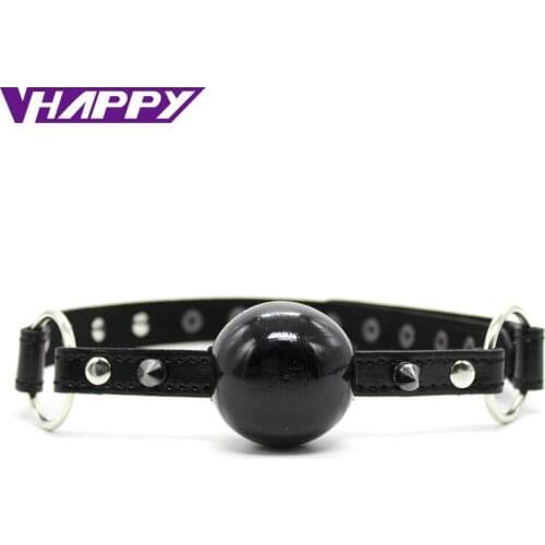 PU Leather Band Ball Mouth open Gag Oral Fixation mouth stuffed Adult Games For Couples Flirting Sex Products Toys for couples