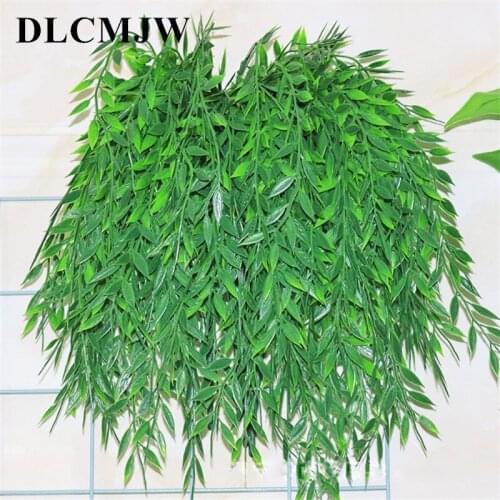 1pcs Artificial Plants Green Grass Plastic plant Grass Garden Home Decoration artificial grass Fake plant Leaves Green Plant Iv