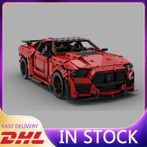 Lepingtyle MOC-50047 Racing Shelbyins GT500s Remote Control Sports Car Technology Building Blocks Bricks Toys Birthday Gift