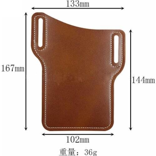 Men Waist Bag Props Leather Purse Phone Wallet Cellphone Loop Holster Case Belt