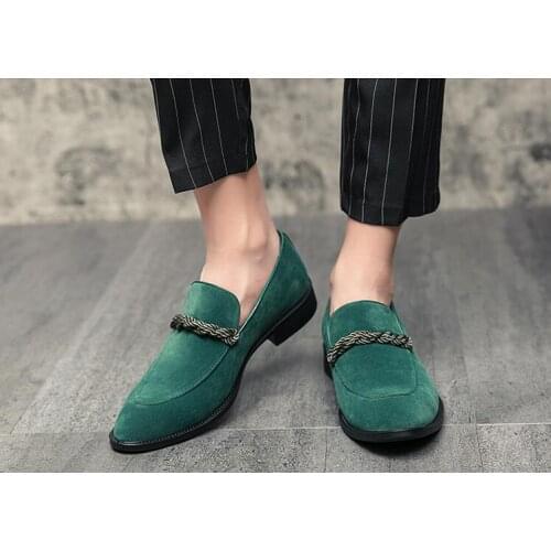 New Trend 2020 Men pointed Nubuck Paper oxford slip-on shoes Male Dress Wedding prom Homecoming Shoe zapatillas hombre footware