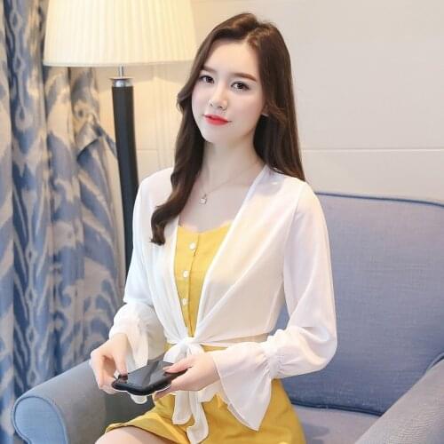 New Women Long Sleeve Solid Shrug Cardigan Lady Fashion Short Mini Cardigans Casual Waistcoat Summer Sunscreen Beach Outwear