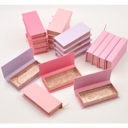 Wholesale False Eyelashes Package Eyelash Packaging Box Lash Boxes Packaging 25mm Mink Lashes Case With Tray Makeup Bulk Vendors