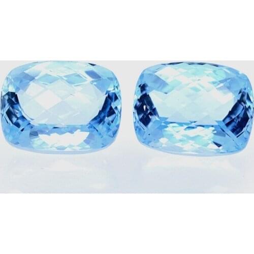 53,25 ct Topaz Cushion Cut with Chessboard