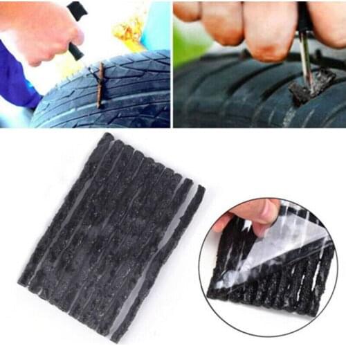 50/100 Pcs Car Bicycle Tire Tubeless Tire Sealing Strip Plug Tire Puncture Repair Tubeless Striscia di Tenuta Spina Pneumatico