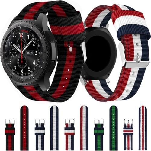 22mm Nylon Band Strap For Samsung Galaxy Watch 46mm Replacement Watchband for Samsung Gear S3 Frontier/Classic Watch Band