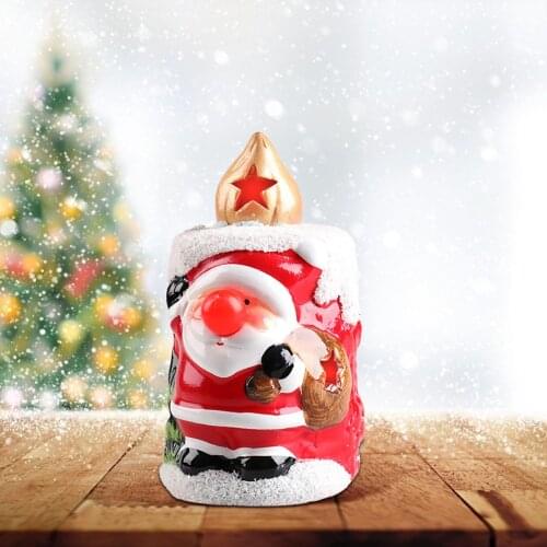 Christmas Ornaments Old Man Snowman Portable Small Oil Lamp Christmas Candle Light Creative 2022 New Year Gift For Children