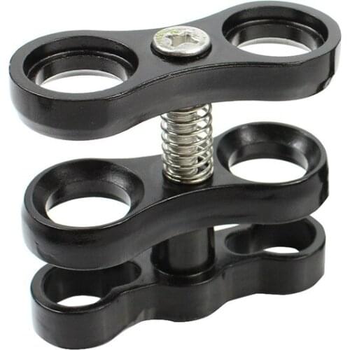 Diving ball fixture diving flashlights Arm Ball Butterfly Clip Arm Clamp Mount Bracket Ball Base Adapter For Gopro 5 6 Camera