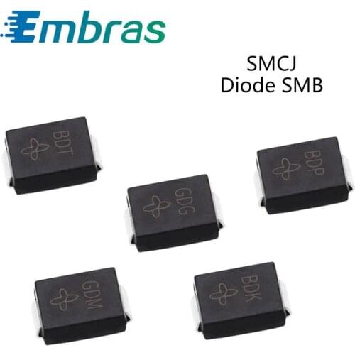 50Pcs SMD TVS Diodes SMCJ190A SMCJ200A SMCJ220A SMCJ250A SMCJ300A SMCJ350CA SMCJ400CA SMCJ440CA SMCJ 1500W 5V-440V SMC