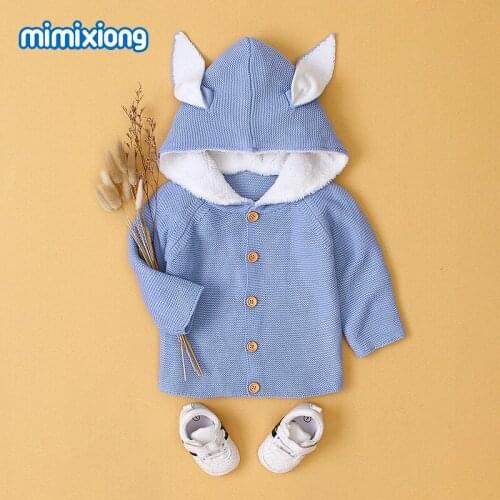 Newborn Infant Baby Cute Rabbit Weave Sweater Coat Outfits Baby Autumn Winter Clothes