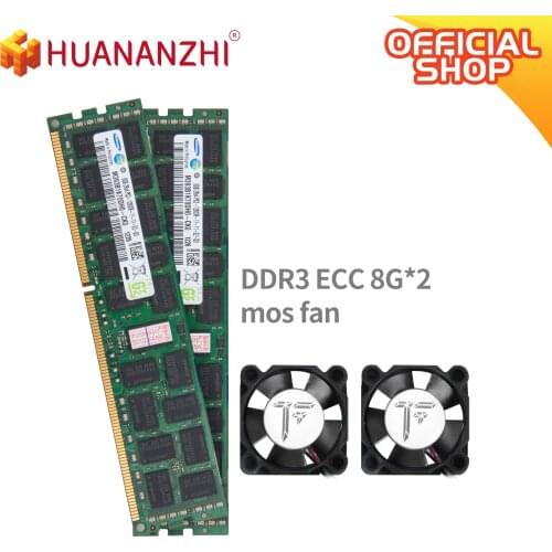 HUANANZHI MOS FAN with DDR3 RAM 1600MHZ 1866MHZ REG ECC 4G 8G 16G RAM MEMORY COMBO KIT