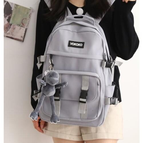 Female Japanese Tooling Backpack Women Large Capacity School Bags for Teenage Girls Korean Style 15 Inch Laptop Travel Bags