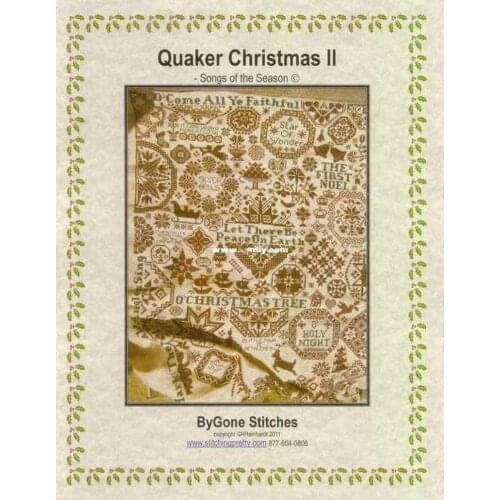 Gold Collection Embroidery Christmas Songs Cross Stitch Patterns Simple with 100% Cotton Flosses & Free Shipping for Wall Decor