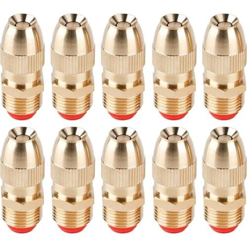 10Pcs 1/2 inch Adjustable Sprinkler Middle Distance Sprinkler Brass Nozzle Garden Lawn Irrigation Watering Fittings
