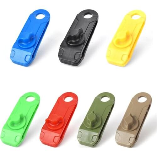 10pcs Tarpaulin Clips Quality Durable Tent Anchor Buckle Outdoor Camping Tent Hook Windproof Rope Barb Clip New