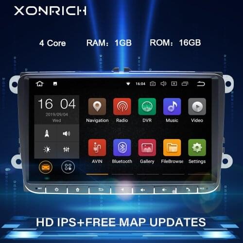 9"2 Din Android 10 Car radio GPS Navigation For VW Passat B6 touran volkswagen Skoda Octavia 2polo golf 5 6 Multimedia DVDPlayer