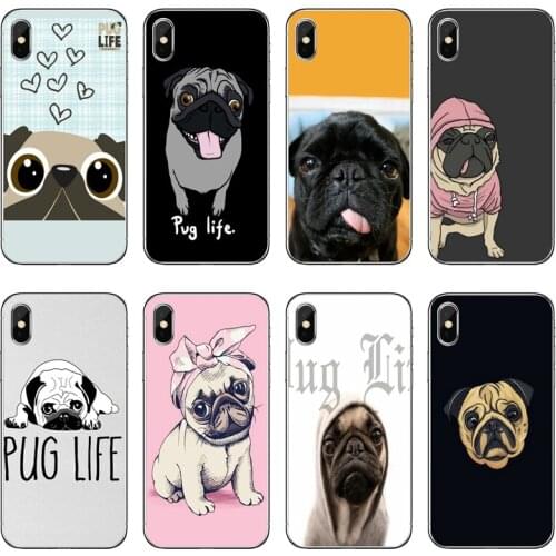 Funny dog pug life Accessories Phone Case For Huawei P30 P20 Pro P10 P9 P8 Lite Y5 Y6 Y7 Y9 P Smart Plus 2018 2019