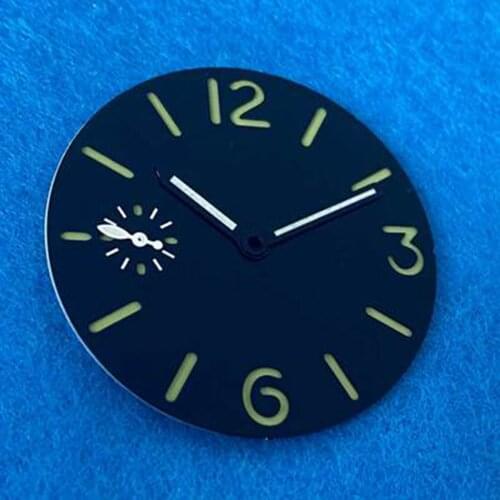 Watch parts Watch dial Watch hand 36mm Double-deck Green luminous Watch dial Suitable for ETA6497/ST36 Movement