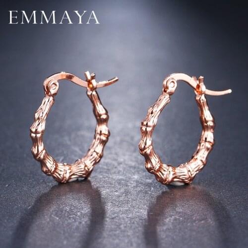 EMMAYA 4 Colors Round Earrings Fashion Cheap Jewelry Wholesale White/Gold Color Circle Earrings For Women Gift