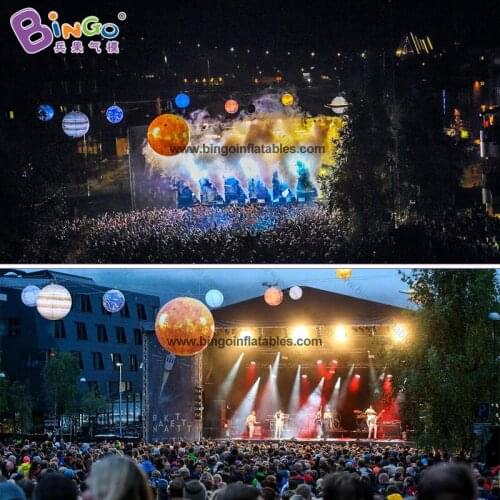 Customized 2M diameters big inflatable Venus / LED lighting Venus balloon / inflatable Venus planets light-up toys