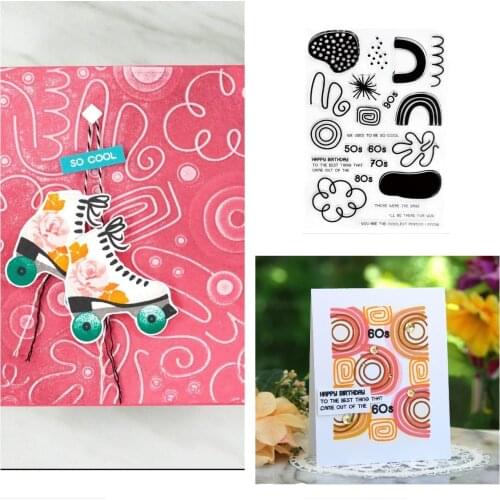2021 Hot Sale Cool Decades Metal Cutting Dies Stamps Scrapbook Diary Secoration Embossing Stencil Template Diy Greeting Card