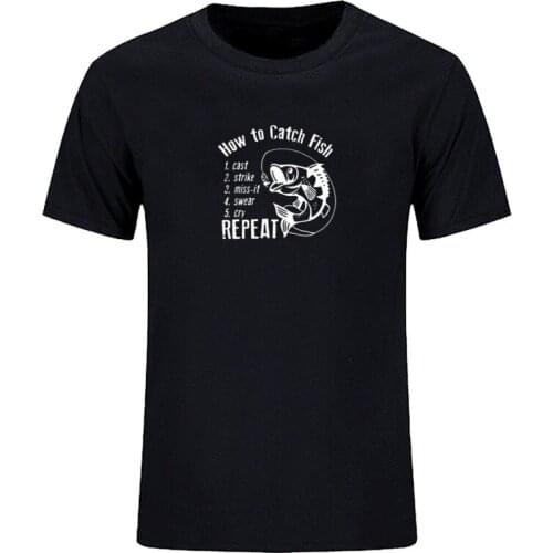 Summer mens short sleeved casual T-shirt interesting is to keep the fish calm T-shirt Harajuku cool