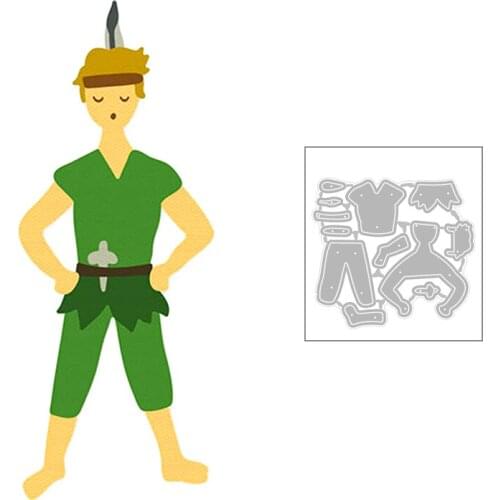 2020 Hot New DIY Character Mould Men Clothes Scarf Cross Metal Cutting Dies and Foil For Scrapbooking Card Paper Making no stamp