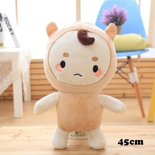 Buckwheat Jun Stuffed Toy 30/45cm Red Bean Plush Doll Same as Korean TV series Cartoon Plush Decor for Home Office Car L