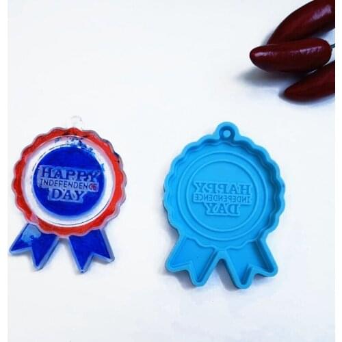 N7MF U.S. National Emblem Keychain Epoxy Resin Mold Earrings Necklace Silicone Mould