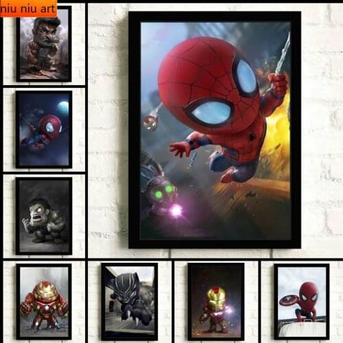 Diamond Painting Marvel Iron Man Superhero Anime Diamond Inlaid Diamond Mosaic Diamond Embroidery Cross Stitch Kits Home Decor