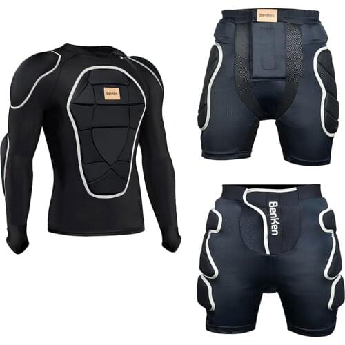 BenKen Full Body Sticker Back Support Shockproof Motorcycle Armor Chest Shoulder Pads Elbow Jacket Snowboard Protective Gear