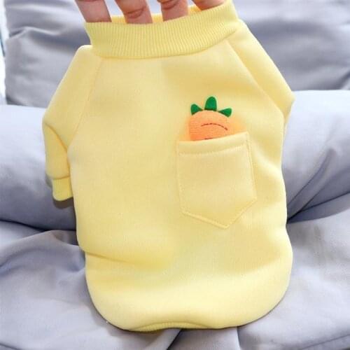 Pet Clothes Dog Cat Classical Hoodies Fleece Coat Clothes For Small Dogs Chihuahua Costume For Spring Pets Jacket With Pocket