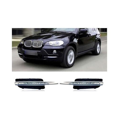 Fog light Daytime Running Light DRL LED Day Light for BMW X5 E70 2007 - 2010