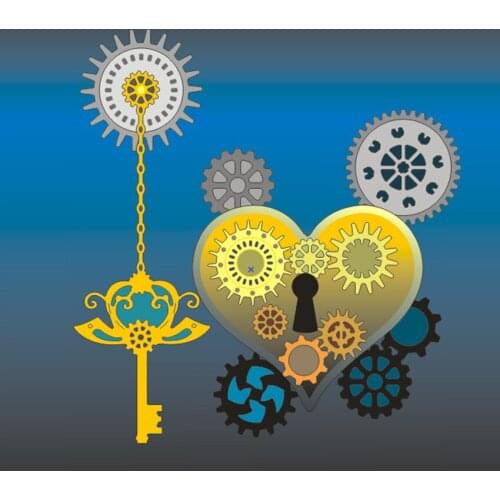 Die Cutting dies gear set metal craft paper die Scrapbooking/DIY Embossing mould Easter New Year