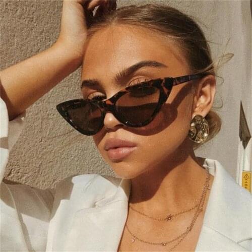Women Fashion Sunglasses UV400 New Brand Vintage Triangular Cateye Sun Glasses Summer Feminino Sunglasses Oculos De Sol