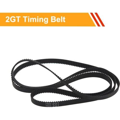 GT2-606/610/616/630/640/670/696/752/760/784/810mm gt2 Fiberglass Belt 6/10mm Belt Width Closed Loop