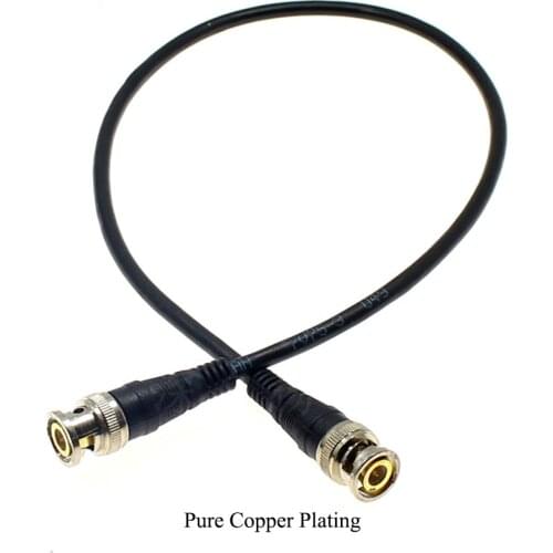 0.5m BNC Male To Male Double Head Video Cable Pure Copper Connector BNC Connecting Line Security Monitoring Camera bnc Cable