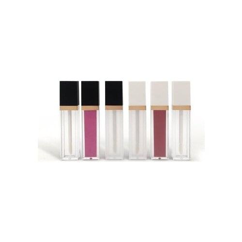 10/30/50pcs 7ml Square Empty Lip Gloss Tube Matte/Clear Lip Gloss Refillable Bottles,Plastic Liquid Lipstick Packaging Container