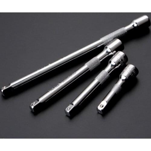 4pcs/set 360 Degree Top Ratchet Wrench Adapter Extension Bar Set Auto Repair Socket Extender 1/4 6.3mm Durable Hand Tools Extend
