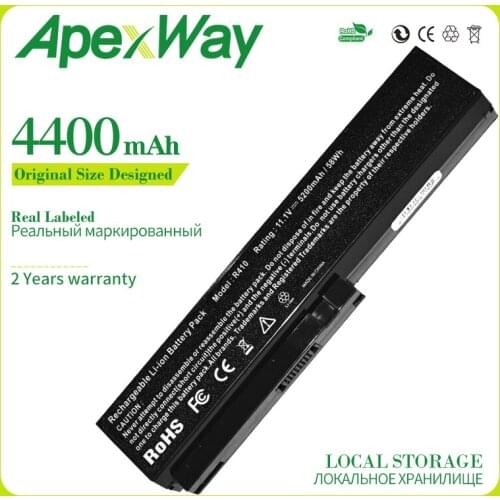 Apexway 4400 mAh SQU-804 Laptop Battery for LG R410 R510 R560 R580 SQU-805 SQU-807 SQU-904 High Capacity